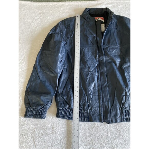 Leather Motorcycle Jacket - Dainese, mens 50 (medium) Dark Blue - Picture 12 of 15